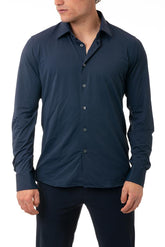 MAGLIA CAMICIA UOMO  BLU 25251 61 RRD